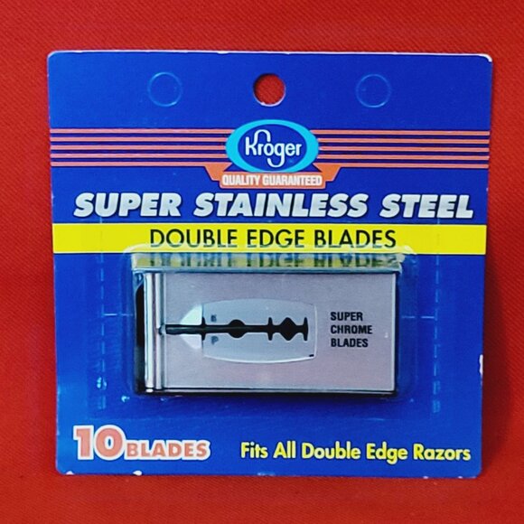 Kroger Super Stainless Steel Chrome Blades 10 pcs - Picture 1 of 8